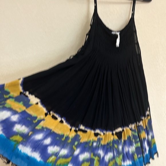 Free People One womans boho tie-dye baby doll mini dress size s - Picture 6 of 6